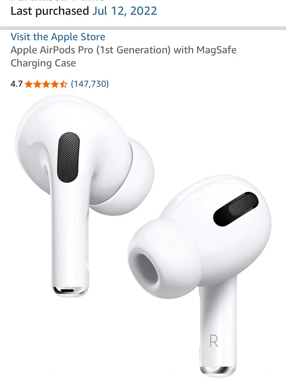 Apple AirPods Pro (1st Generation) MagSafe Charging Case (no charging cord)